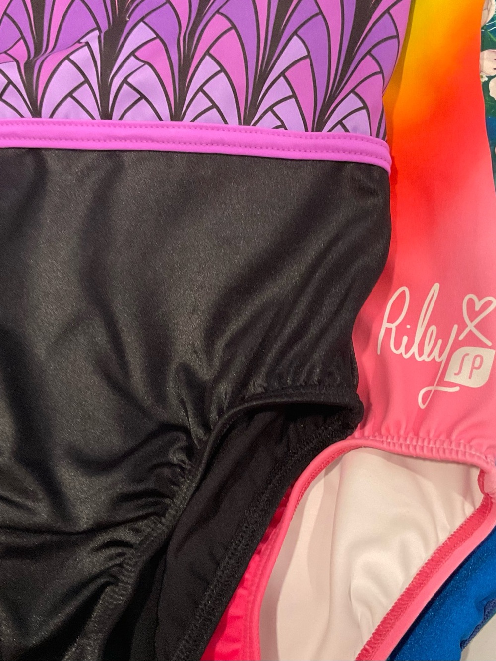 SylviaP sz8 Riley Rainbow Ombre Tank Leotard - Picture 4 of 13